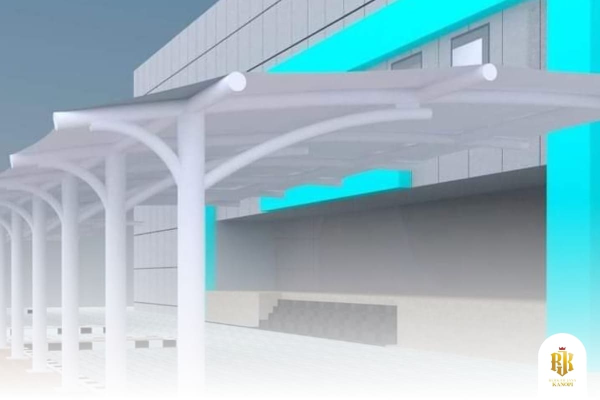 membrane canopy, modern architecture, tensile structure