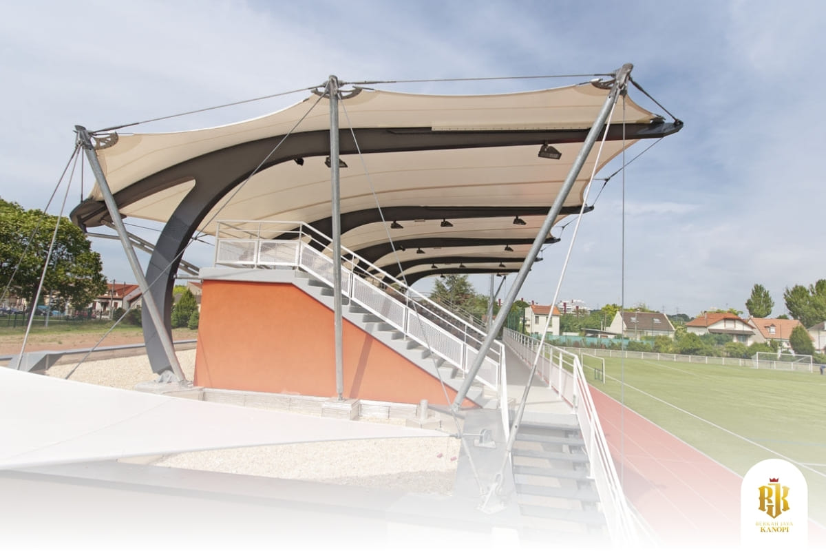 membrane canopy, modern architecture, tensile structure