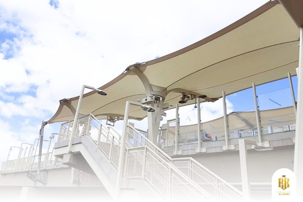 modern canopy, jakarta skyline, membrane structure