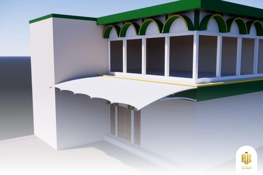 membrane canopy, modern architecture, tensile structure