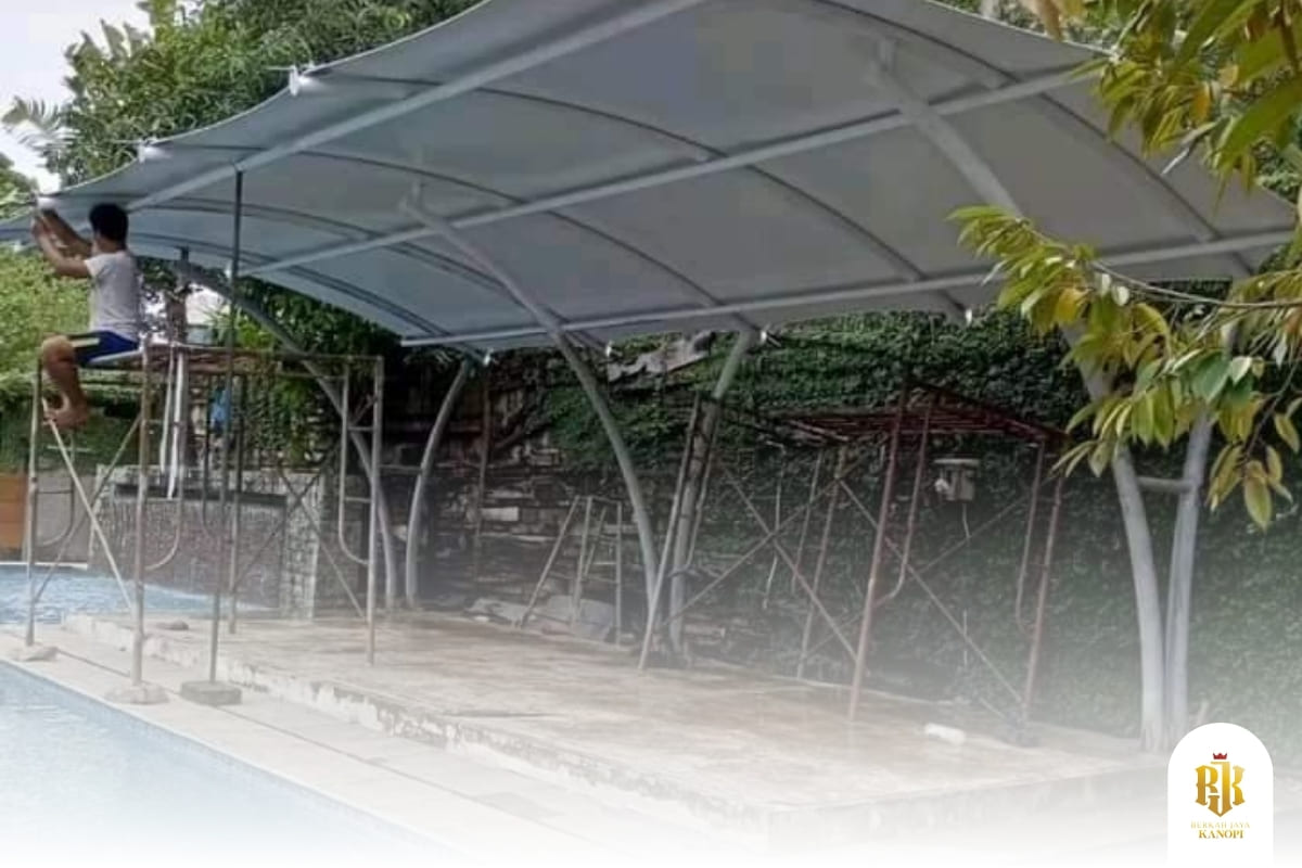 membrane canopy, modern architecture, tensile structure