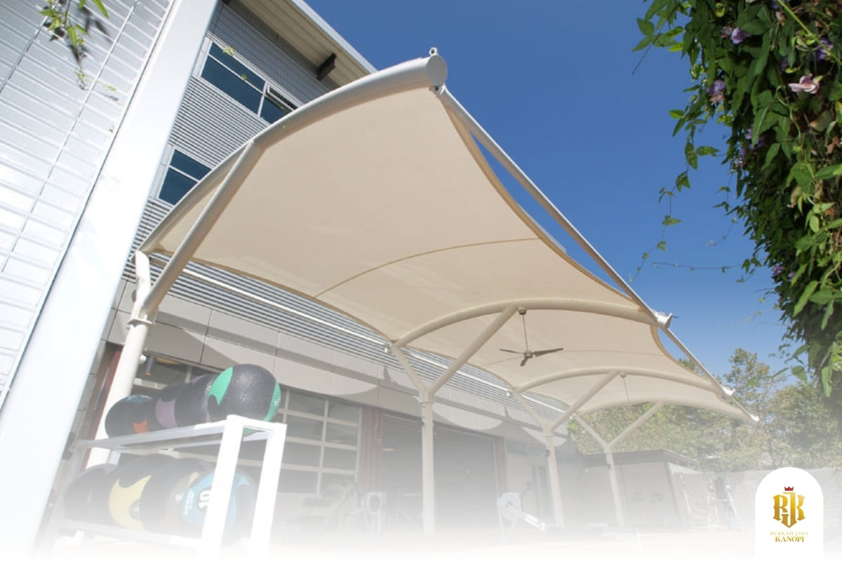 membrane canopy, modern architecture, tensile structure