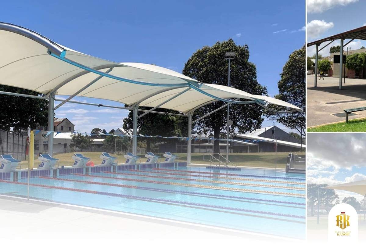 membrane canopy, modern architecture, tensile structure