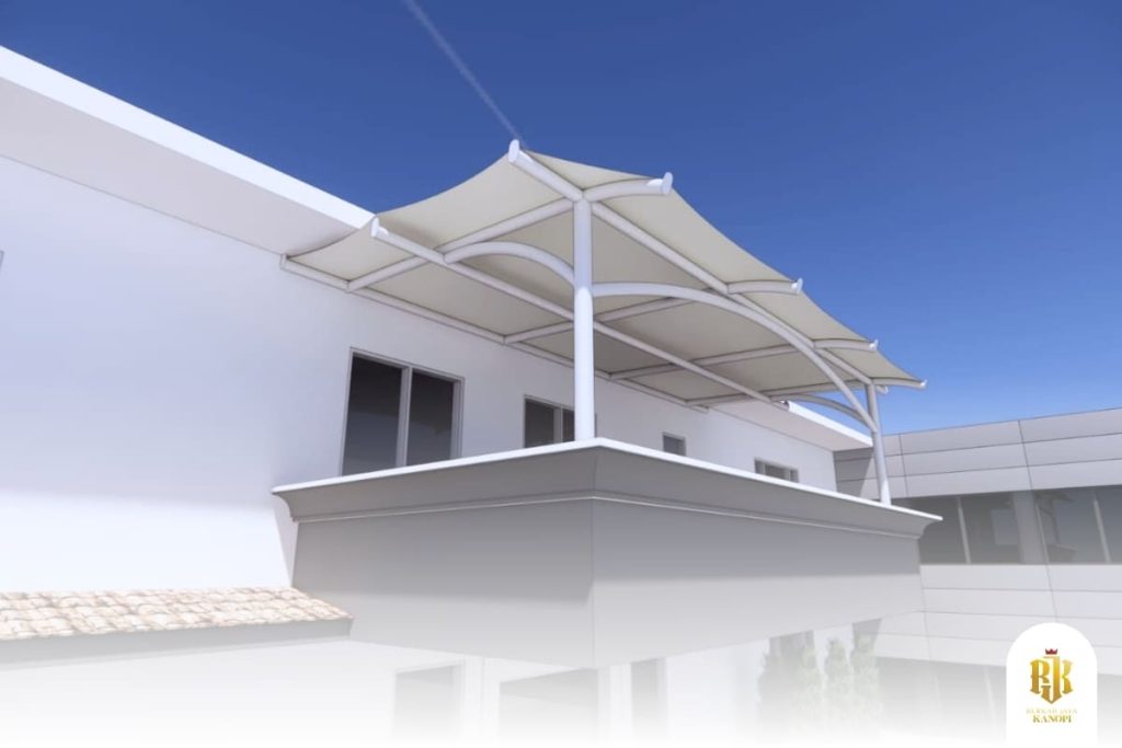 carport, membrane canopy, jakarta