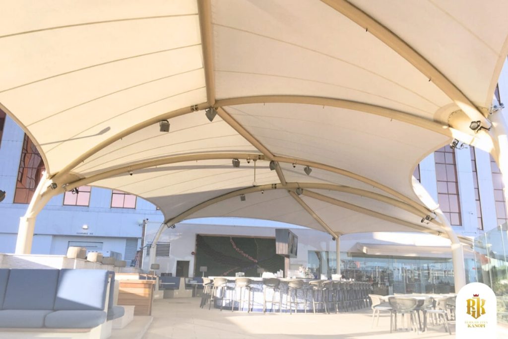 membrane canopy, tensile structure, modern design