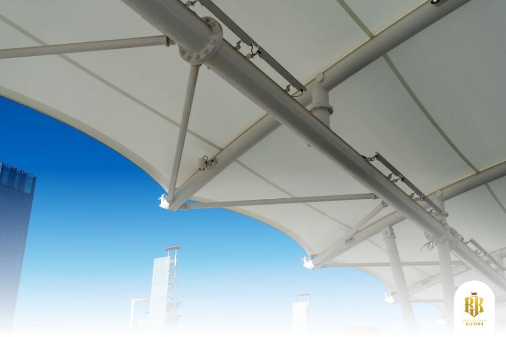 modern canopy, membrane structure, Depok