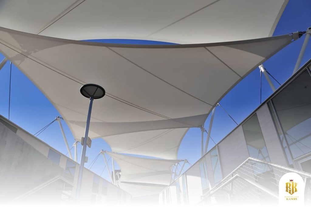 modern canopy, minimalist design, jakarta city