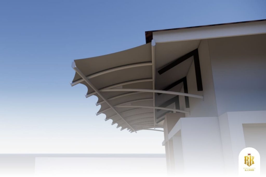 modern canopy, minimalist design, jakarta city