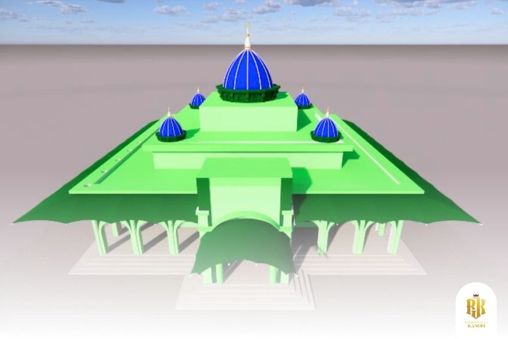kanopi membrane, garut, indonesia