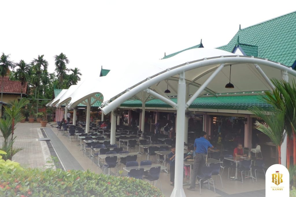 membrane canopy, jakarta, installation