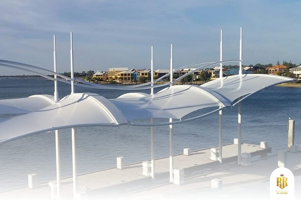 villa, bogor, membrane canopy