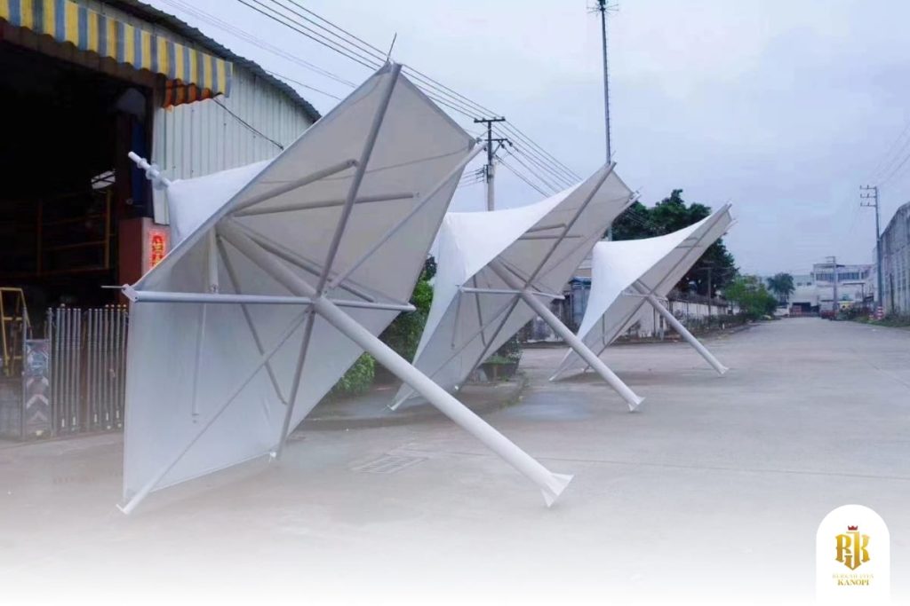 membrane canopy, jakarta, installation